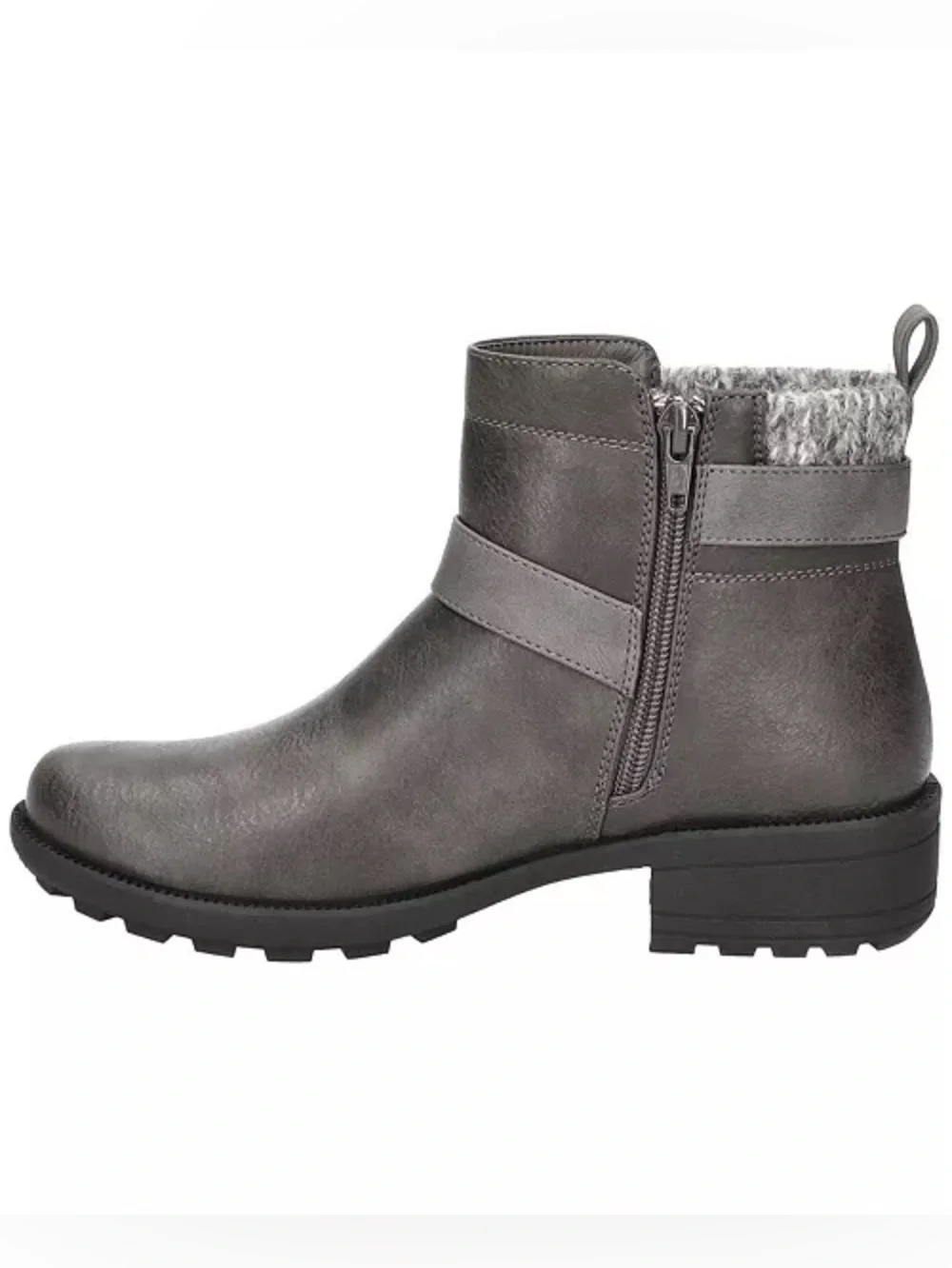 Easy Street Kourt Slip Resistant Ankle Boots in Grey, Size 11 W, NEW in Box